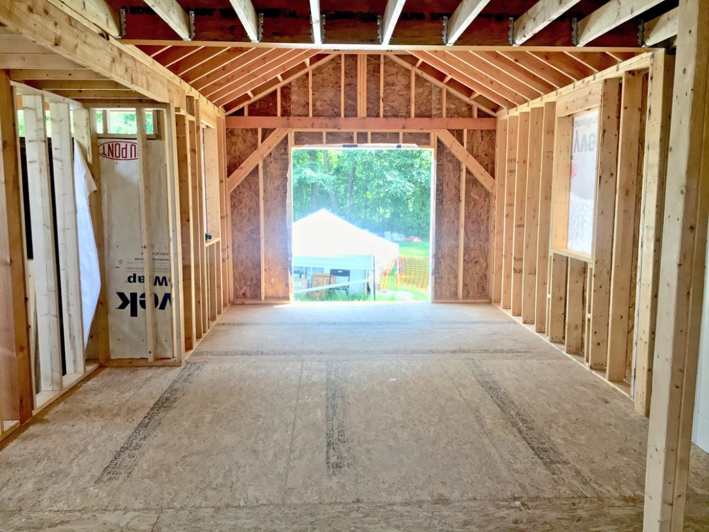 Subfloor of the sunroom was 3/4 inch OSB