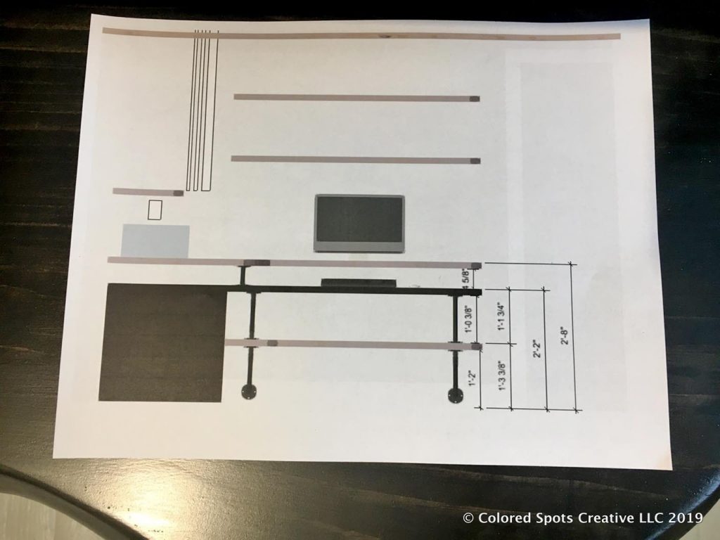 Nook desk shop drawing