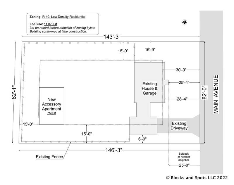 ADU - Research and Planning - Example Plot Plan 1