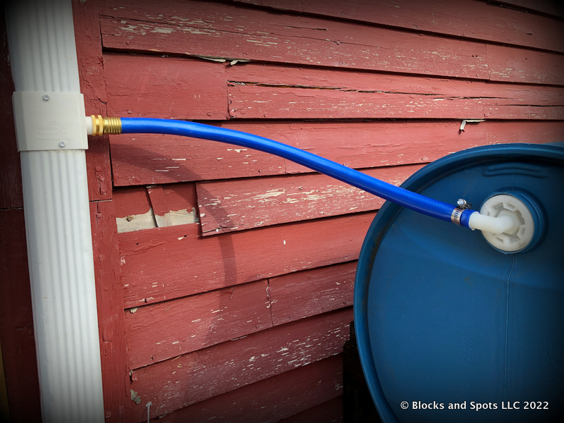 55-gal Blue Drum plumbing