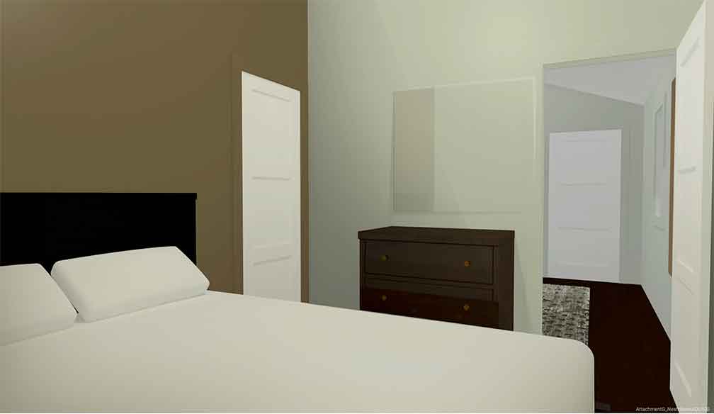 NestHave 500 sq ft ADU Inside Bedroom View