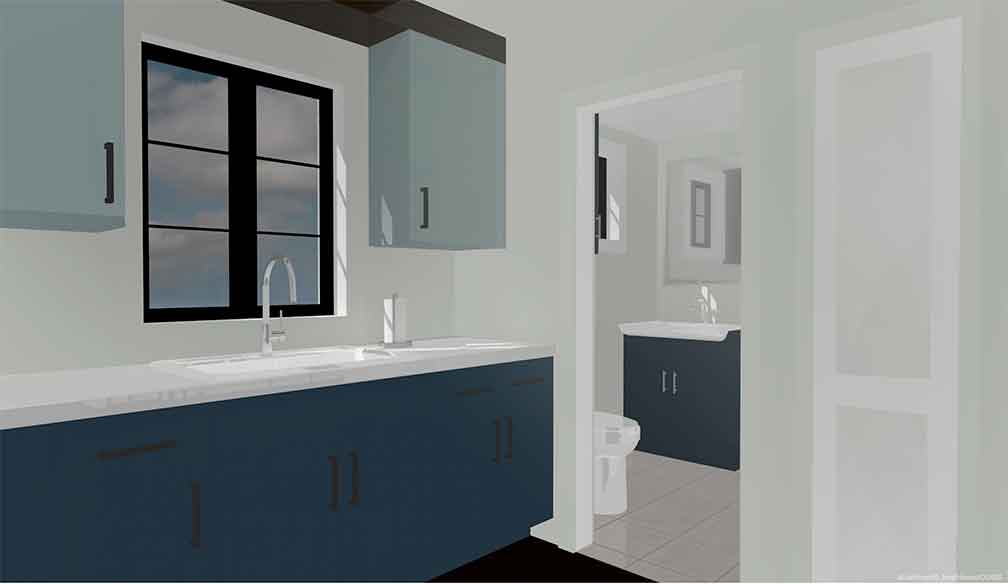 NestHave 500 sq ft ADU Inside Bathroom View