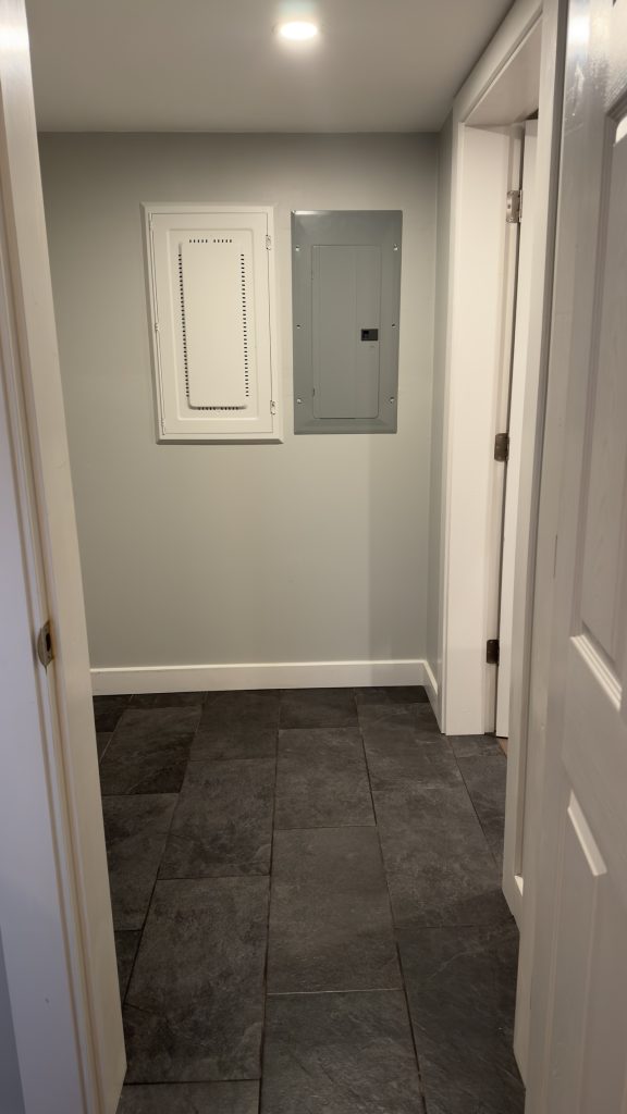 Finished view of the Laundry Room
