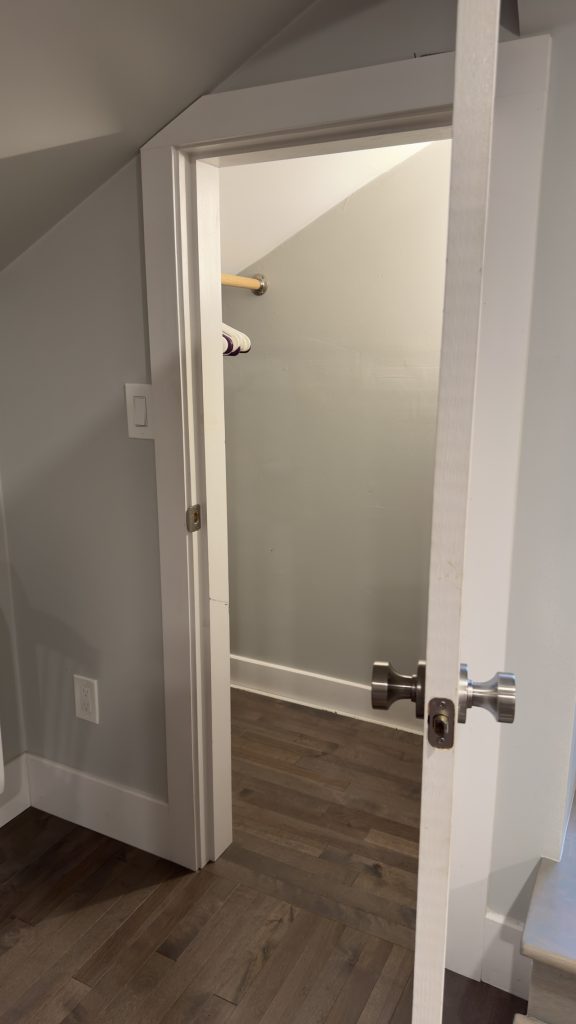 Finished view of the Office Closet