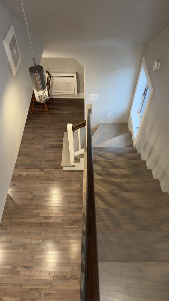 Finished view from the Loft looking down the Stairs