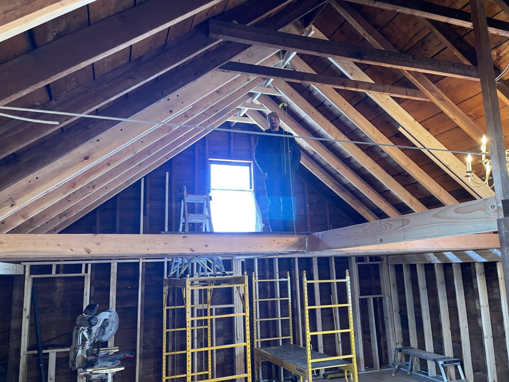 Reinforcing the Barn roof