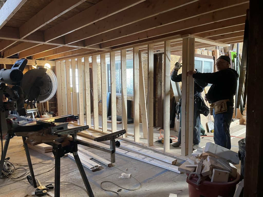 Rough Framing of the walls