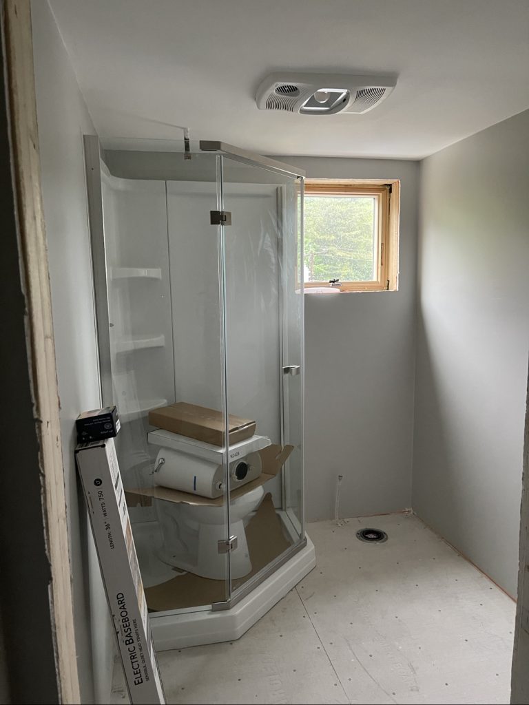 Bathroom floor prep for tile