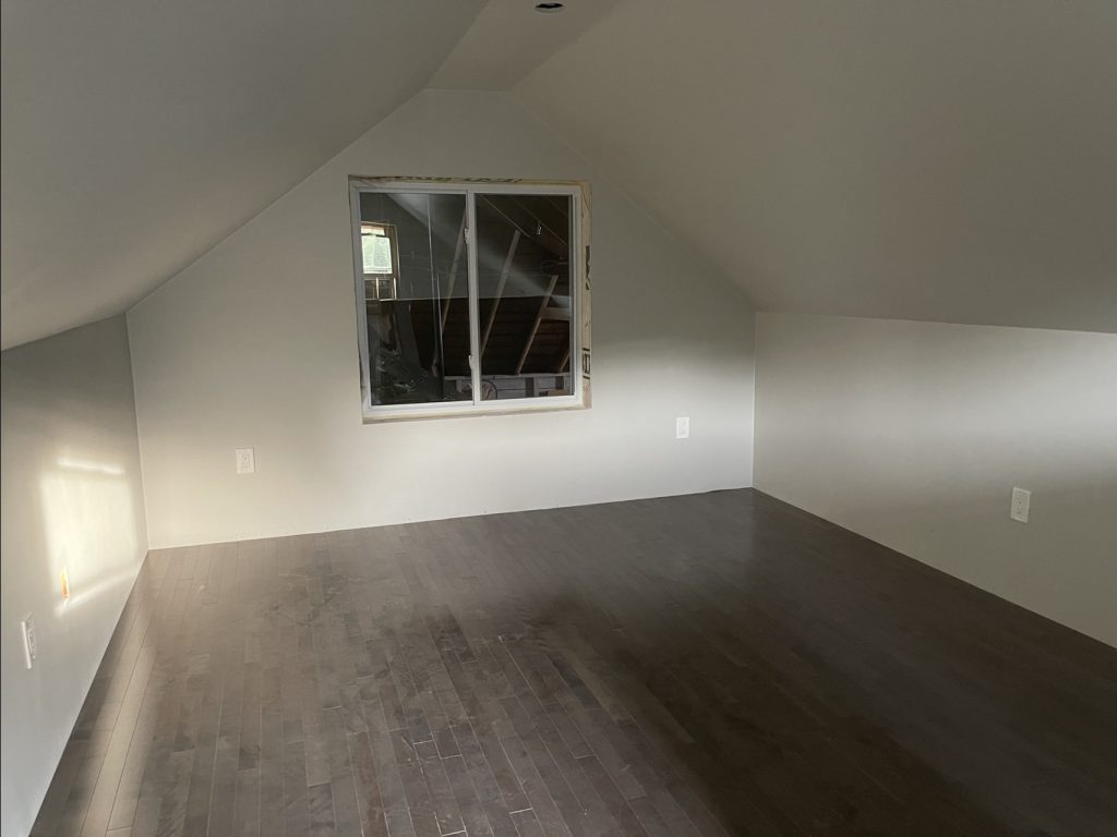 View of the inside window from the loft
