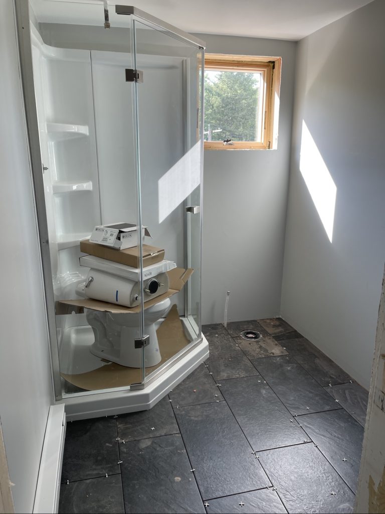 Finished Tile in the Bathroom
