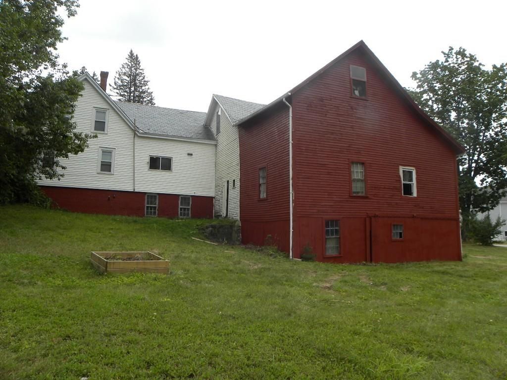 Back view of the Barn and Farmhouse