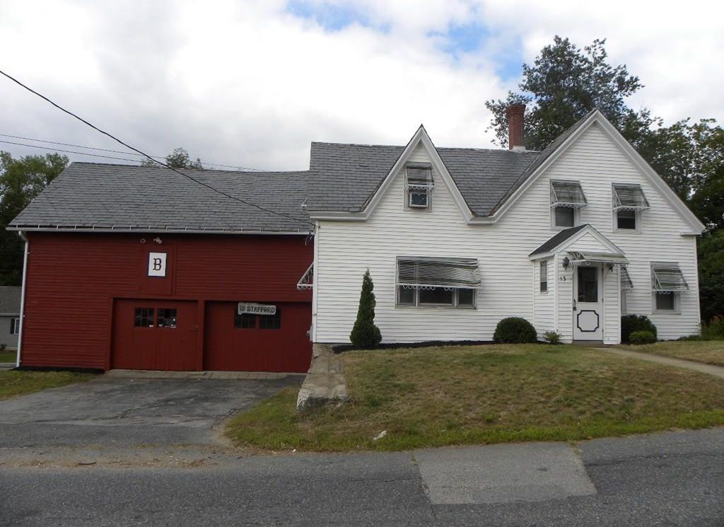 Front view of the Barn and Farmhouse